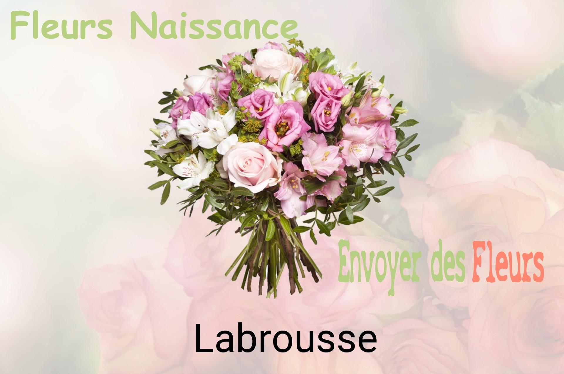 Bouquet de fleurs de naissance livré à Labrousse